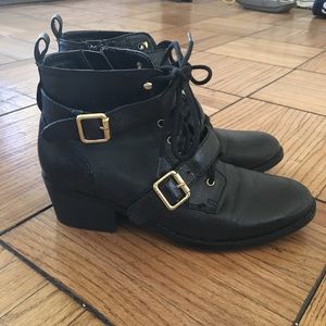 Steve Madden Black Ankle Boots